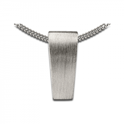 Zilveren hanger strak mat AH032