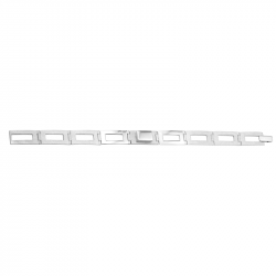 Armband met rechthoekige schakels van zilver - 211