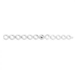 Armband met ronde schakels van zilver - 212