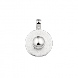 Ronde ashanger van zilver - 202S