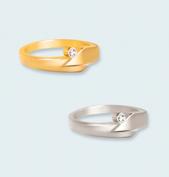 Gouden ring met briljant 0,05 karaat 602 RA5