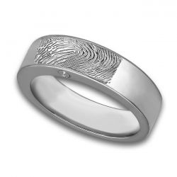 Assieraad, ring met askamer en vingerafdruk glans R033.6FP