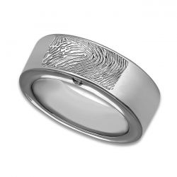 Assieraad, ring met askamer en vingerafdruk glans R033.8FP
