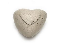 Eco urn keramiek Eco Hart gevlekt