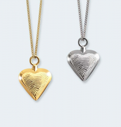 Gouden hanger hart met askamer voor v717 GHVP