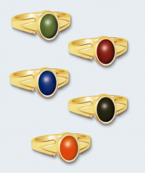 Gouden ring met ovale steen 607 ROG
