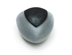 Mini urn keramiek zwart/grijs 3H/TSG.Z
