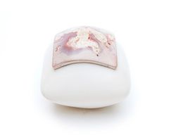 Mini urn keramiek wit/roze XMVK/TSW.FE