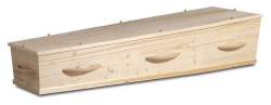 Massief vuren houten kist met houten grepen 1-50HC8