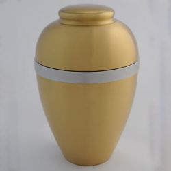 Urn Classique Aluminium 300mm messing, satijn
