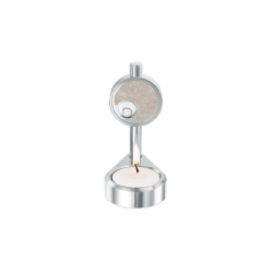 Aluminium kaars-urn met glas - 110 A