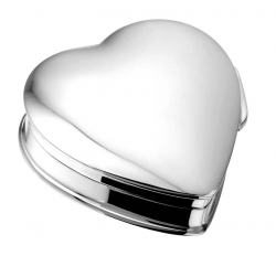 Hartvormige zilveren mini urn 20 mm - 504 S