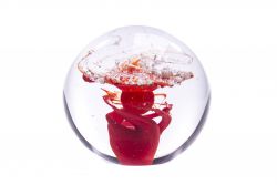 Glasreliek urn, Flora klein