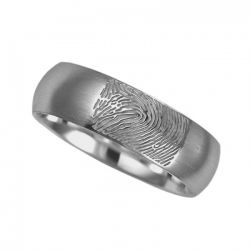 Vingerafdruksieraad, ring met vingerafdruk mat RF 01.6m