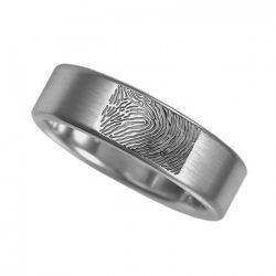 Vingerafdruksieraad, ring met vingerafdruk mat RF 02.6m
