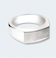 Zilveren herenring mat 538 HZ