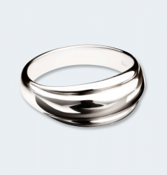 Zilveren ring plooi 544 ZR