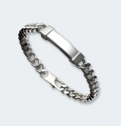 Zilveren schakelarmband met asruimte 400 AZ