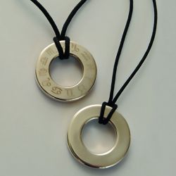 Zilveren assieraden glad 36mm